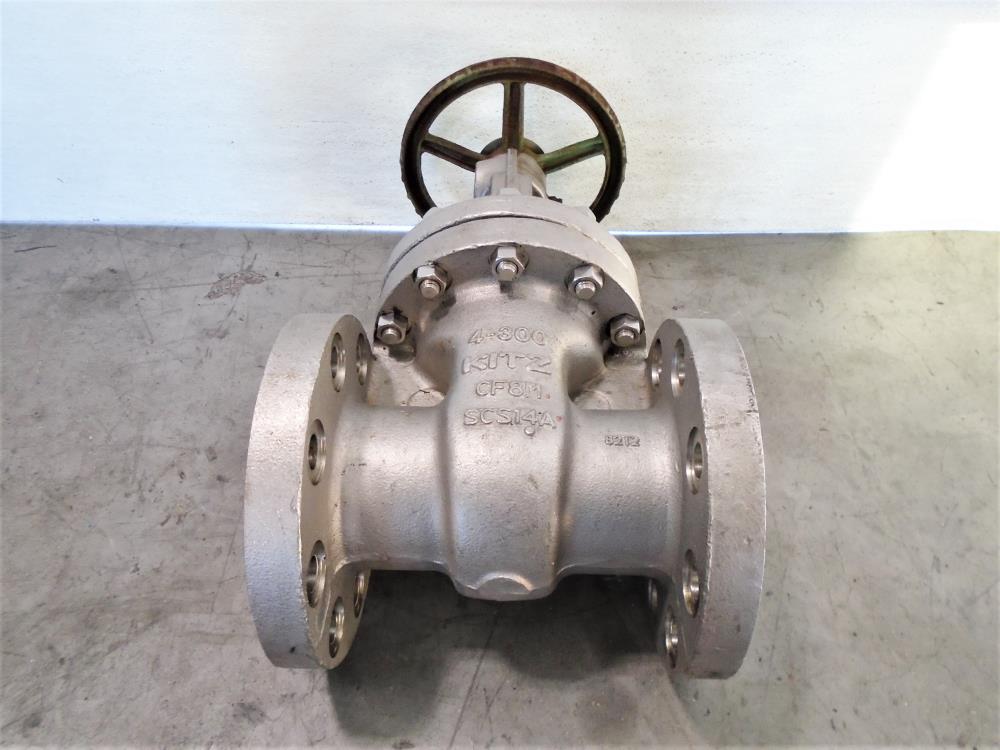 Kitz 4" 300# CF8M Gate Valve, Fig# 300UMAM-GRF